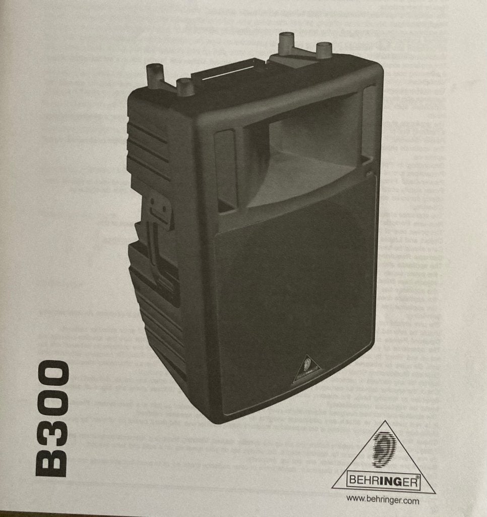 B 300 BEHRINGER, Subwoofer, Zo goed als nieuw, Ophalen, 150 watt of meer