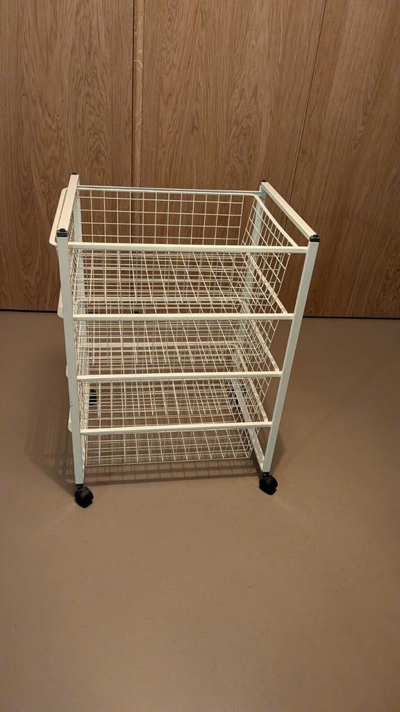 IKEA JONAXEL Draadmand op wieltjes, Ophalen, Gebruikt