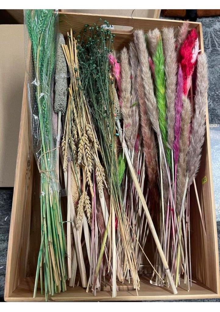 Doos met droogbloemen mix, Huis en Inrichting, Ophalen of Verzenden, Zo goed als nieuw
