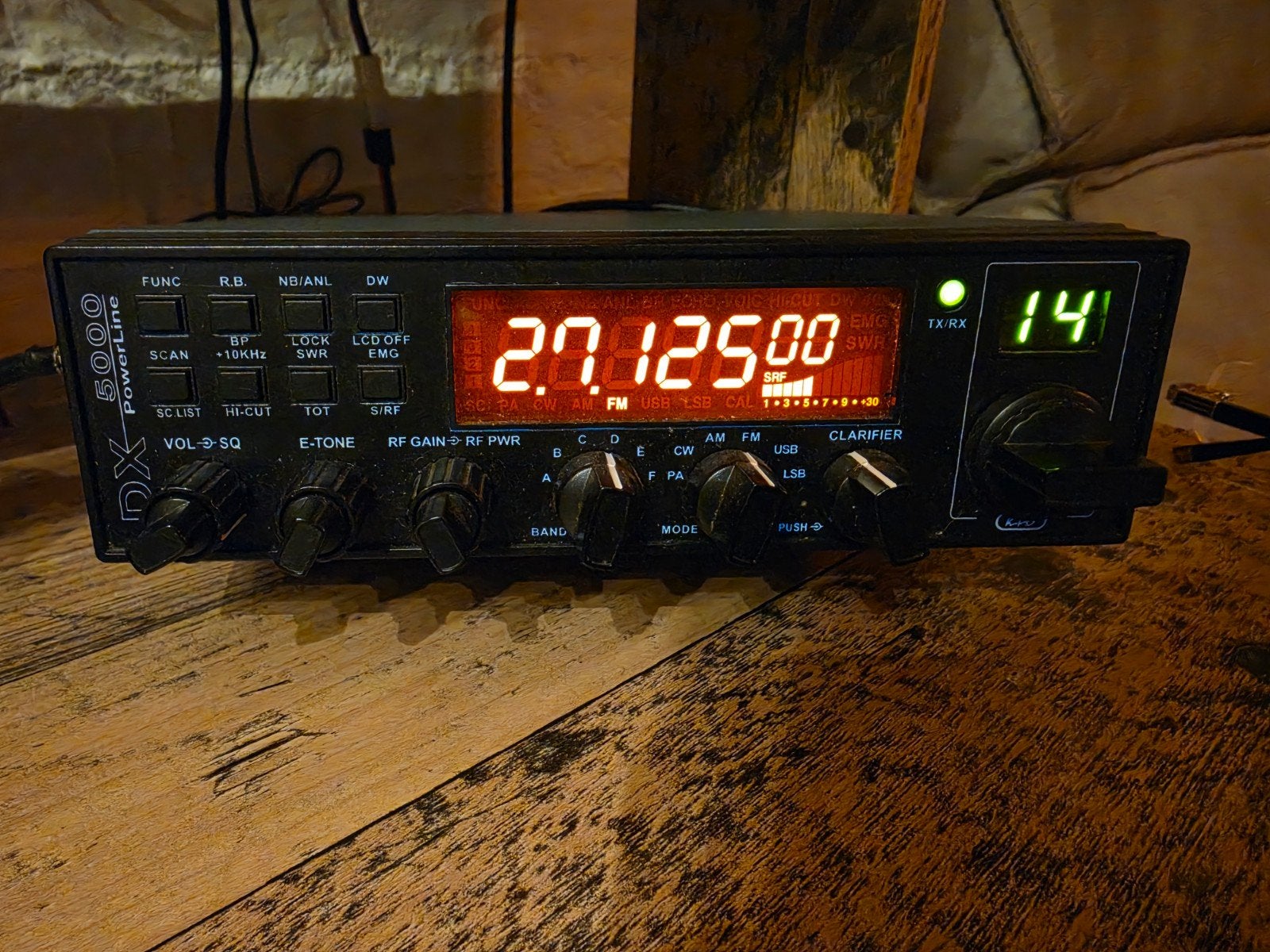 KPO DX 5000 Transceiver Set met Voeding en Microfoon, Telecommunicatie, Ophalen of Verzenden, Zo goed als nieuw, Zender en Ontvanger