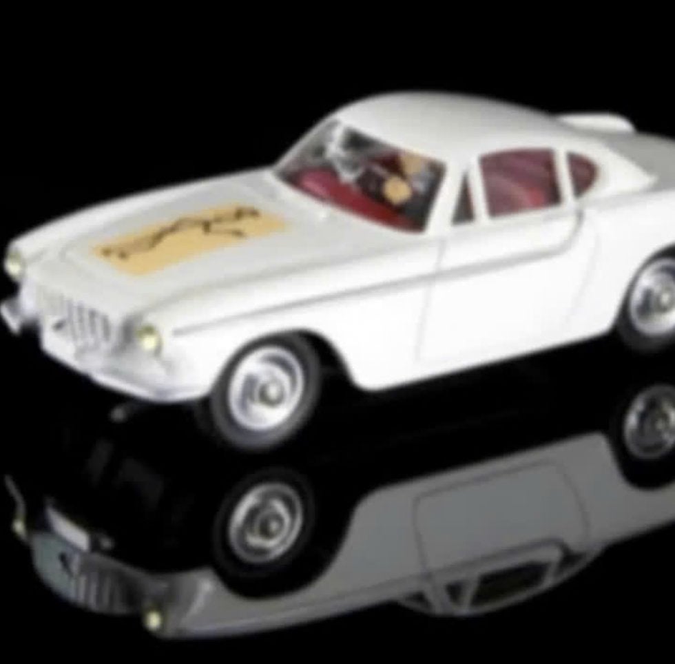 Volvo P1800 Saint CORGI schaal 1/46 FIRST EDIT. BEIGE Logo !, Ophalen of Verzenden, Nieuw, Auto, Corgi