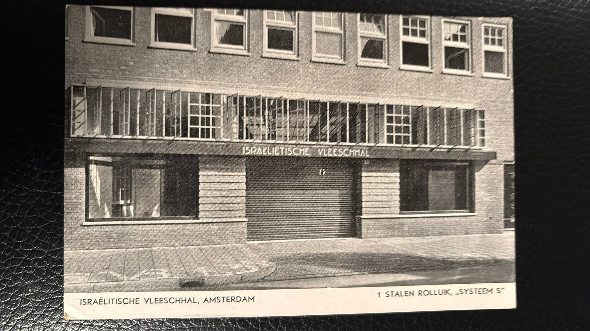 Amsterdam 1930 Nieuwe Amstelstraat ISRAËLIETISCHE VLEESHAL, Ophalen of Verzenden, 1920 tot 1940, Ongelopen, Noord-Holland