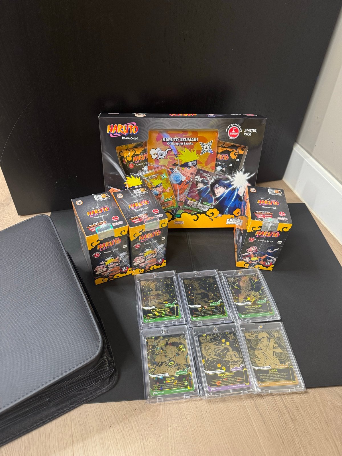 Naruto mythos Collectie sealed + kaarten, Hobby en Vrije tijd, Ophalen, Nieuw, Boosterbox, Foil
