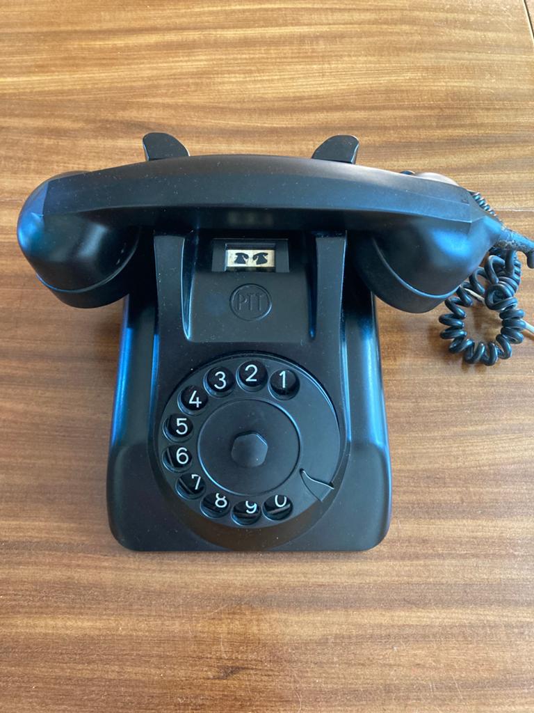Werkende draaischijf Ptt telefoon uit 1957 ( Ericsson ), Ophalen of Verzenden, Zo goed als nieuw, Met draaischijf