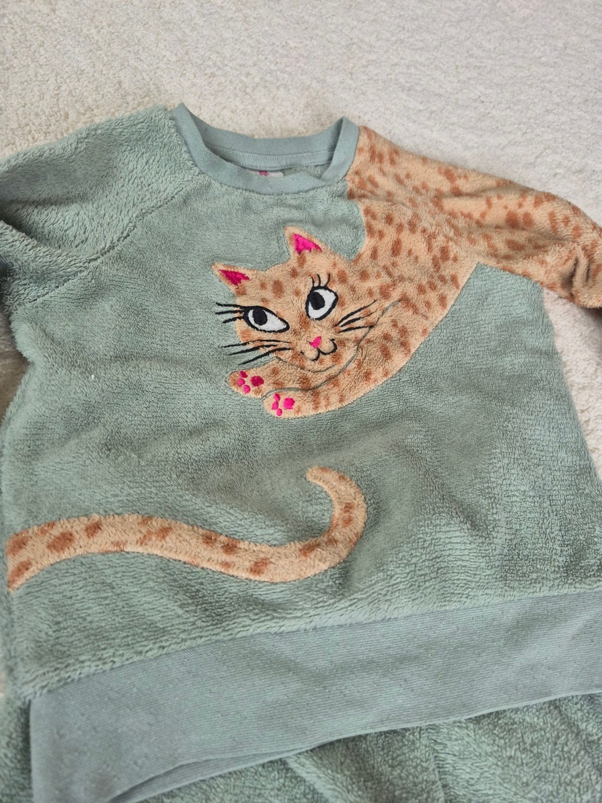98/104 3 warme pyjama's voor kinderen- gebruikt, goede staat, Ophalen of Verzenden