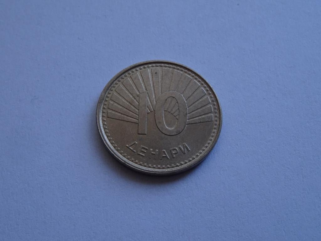 Macedonië 10 Denars 2008, Ophalen of Verzenden, Overige landen, Losse munt