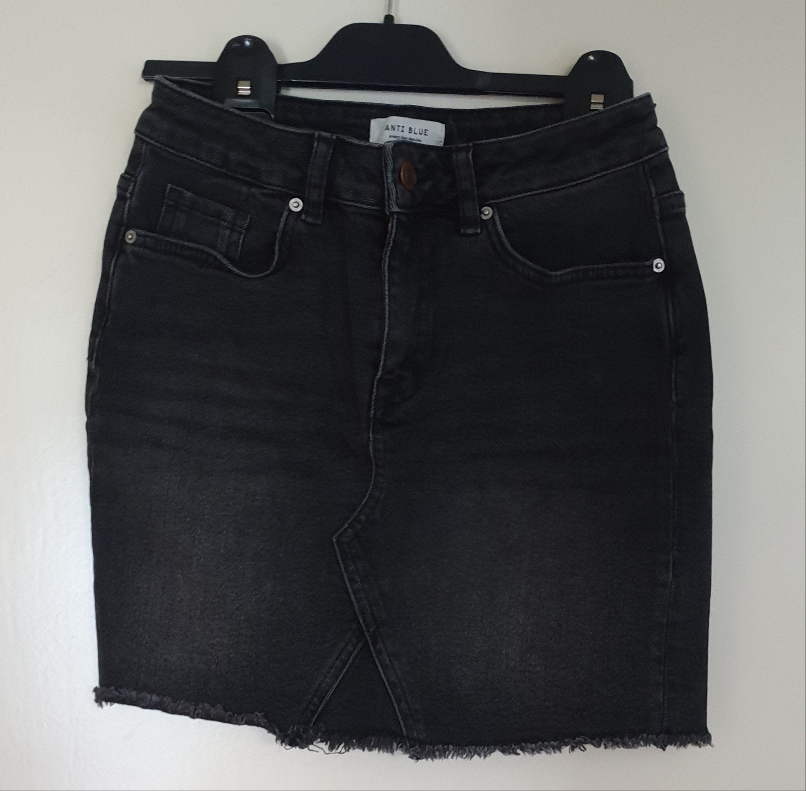 Zwarte denim rok van Anti Blue, maat XS, Anti Blue, Zwart, Ophalen of Verzenden, Maat 34 (XS) of kleiner
