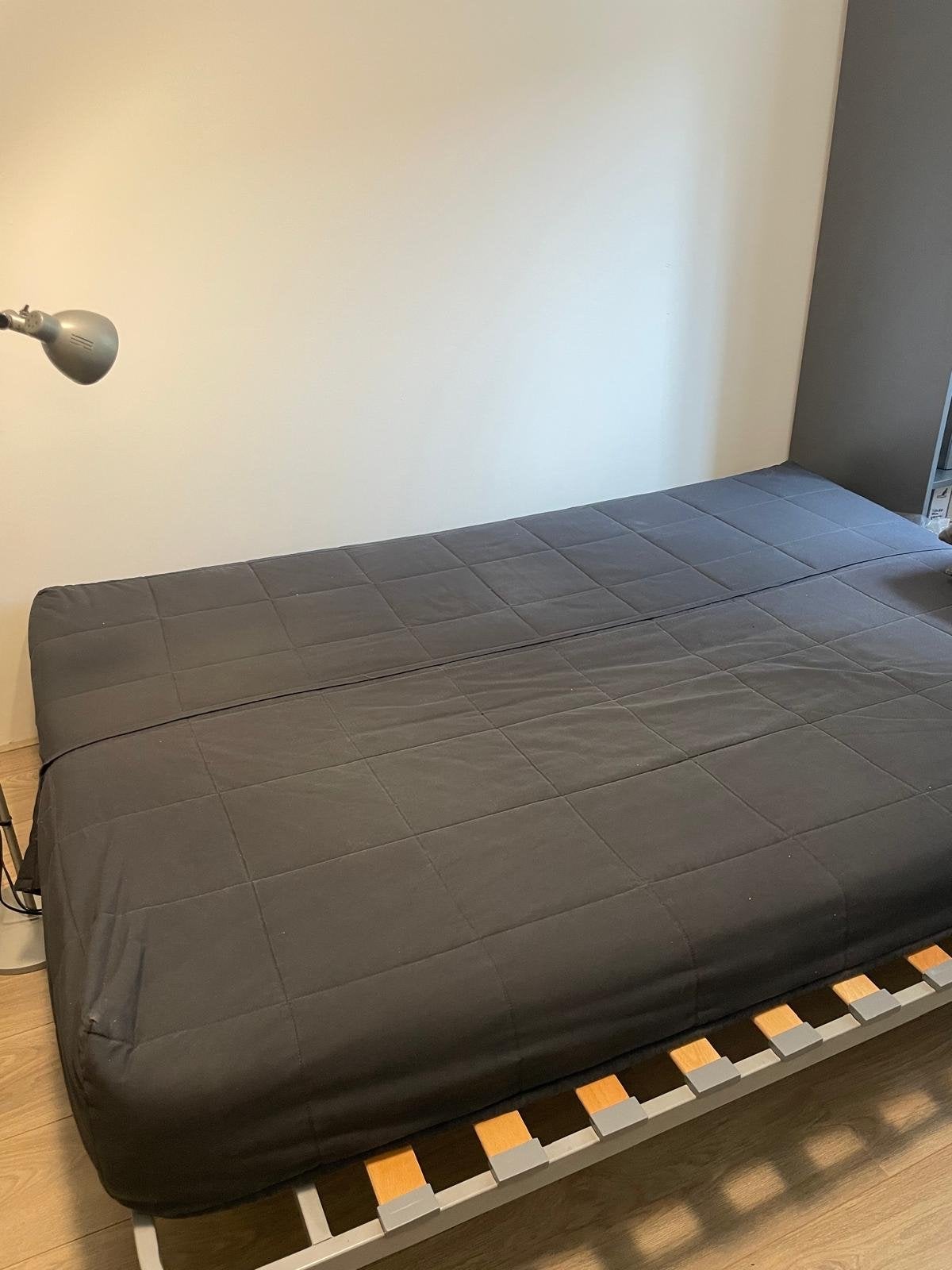 HOES- Tweepersoons Ikea Beddinge, Gebruikt, Tweepersoons, 200 cm, Metaal