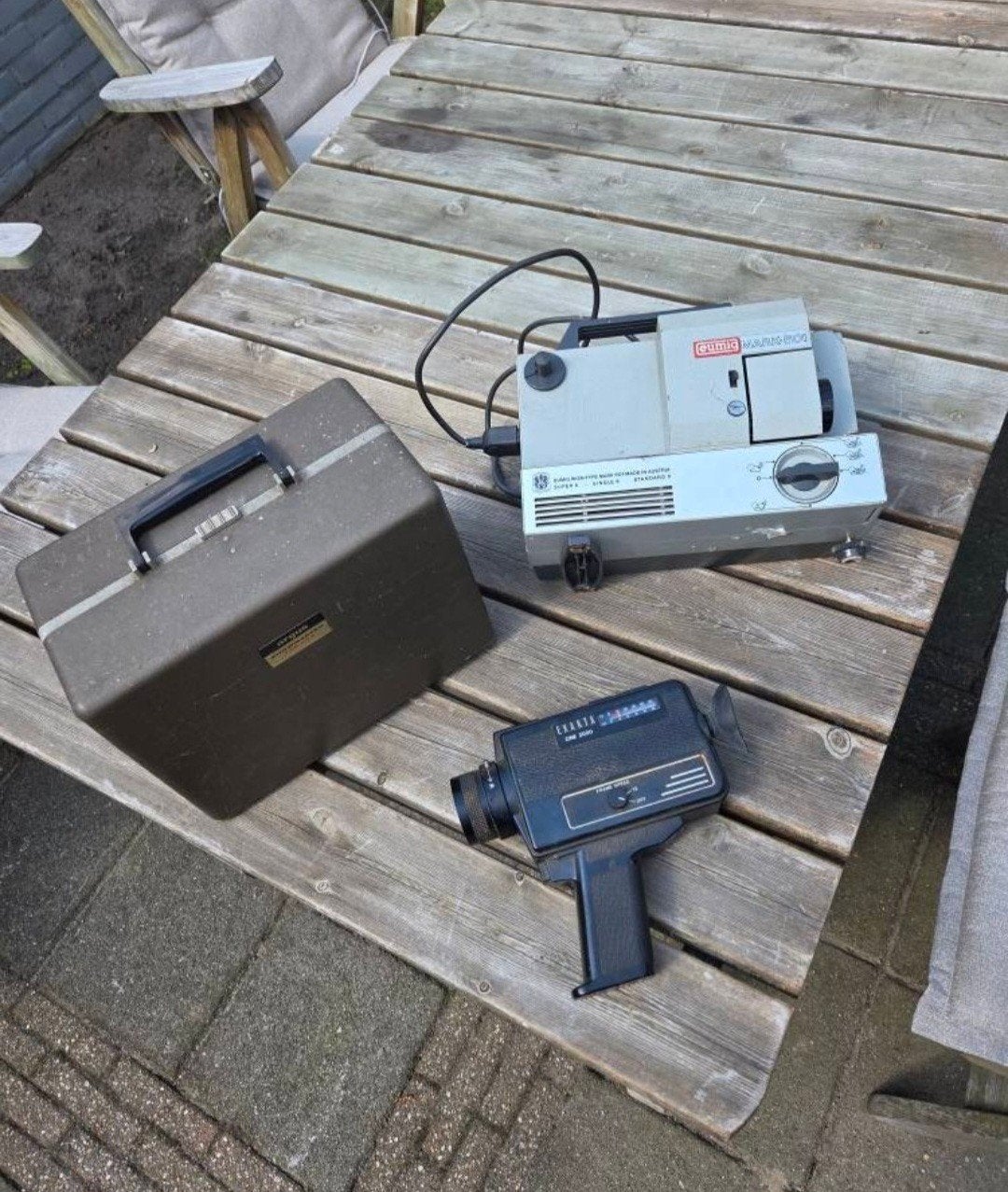 Vintage Film Projector & Camera Set - Eumig, Exakta, Argus, Ophalen of Verzenden, 8mm, Camera