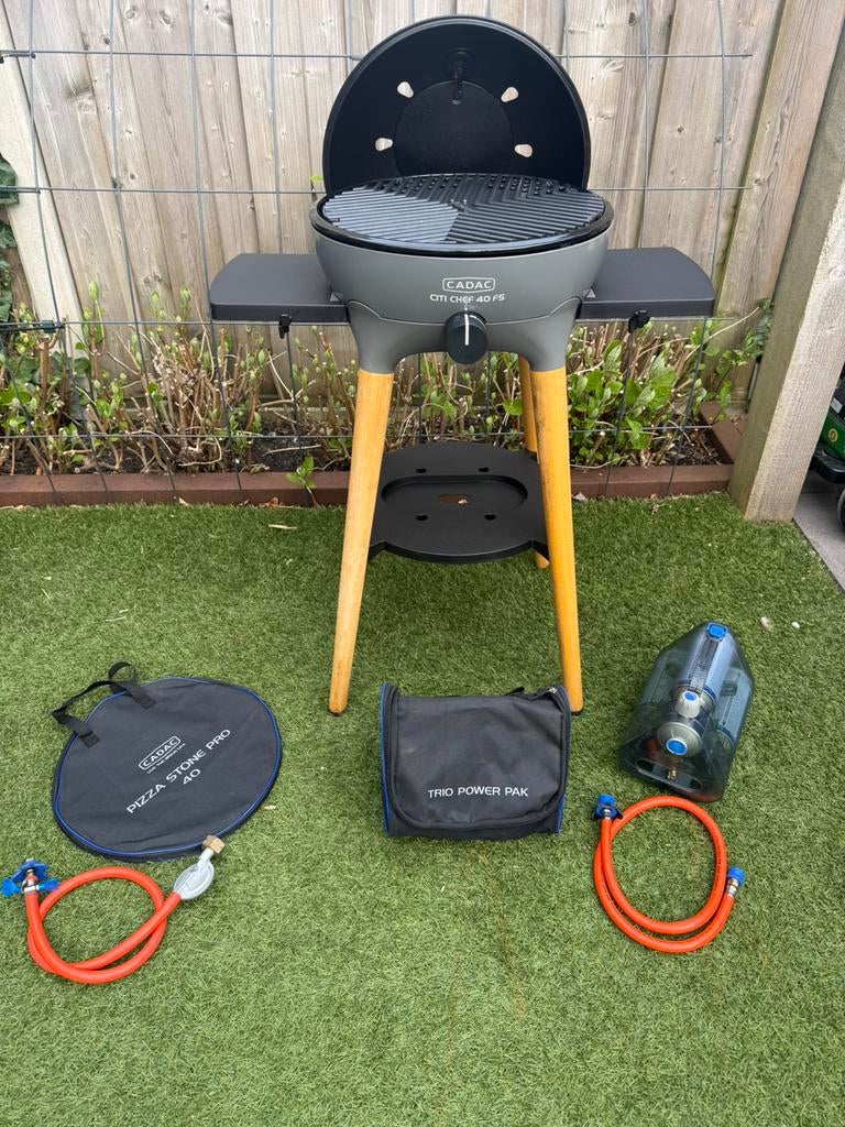 Citi Chef 40 FS inclusief pizza steen en trio power pack, Tuin en Terras, Gasbarbecues, Ophalen, Zo goed als nieuw