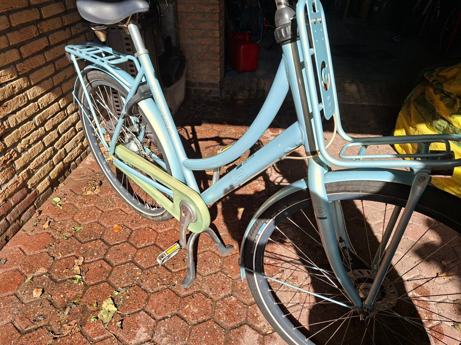 Cortina U5 Transportfiets Dames - Lichtblauw, Ophalen, Terugtraprem, Versnellingen, 53 tot 56 cm