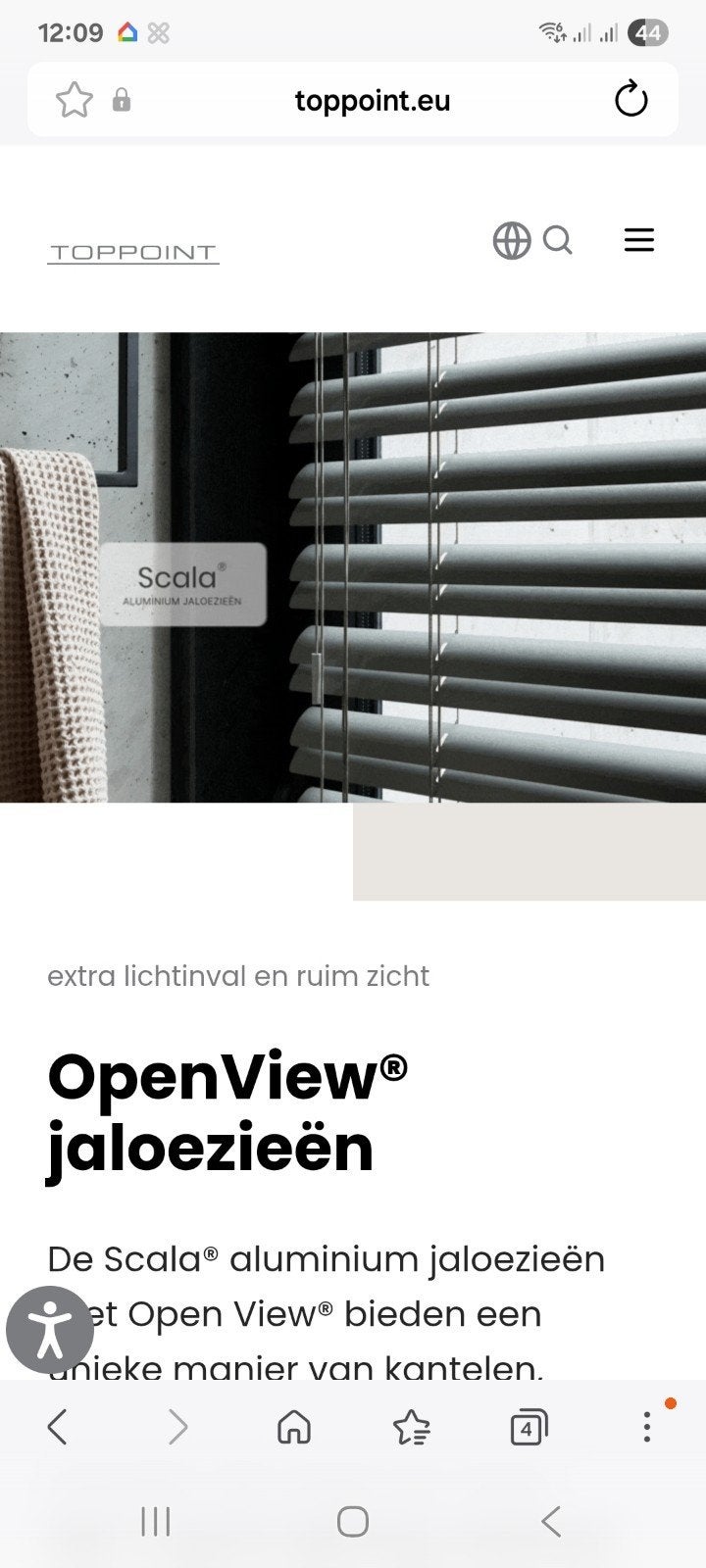 Toppoint open view jaloezieen, Ophalen of Verzenden