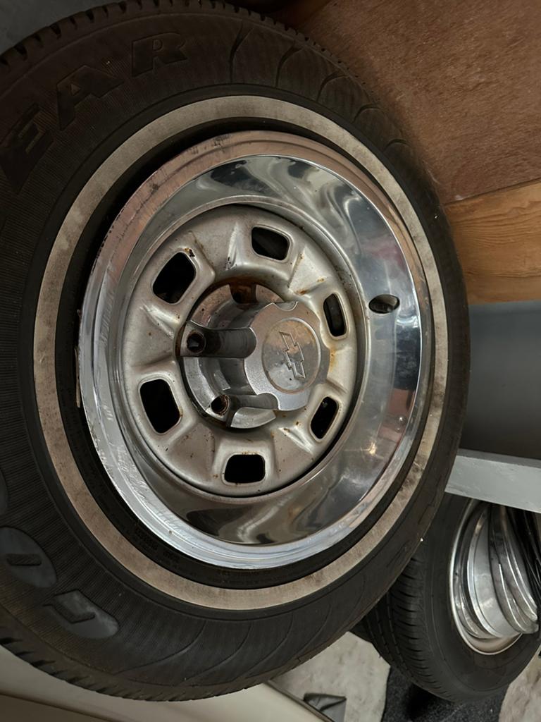 Rally wheels  chevrolet en honda accord 1978, Ophalen, Zomerbanden, Banden en Velgen