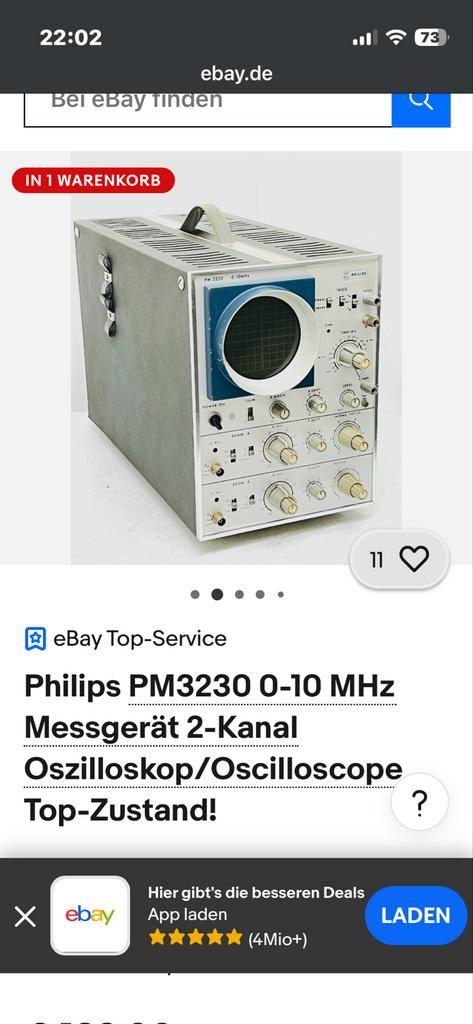 Vintage Philips PM3230 Oscilloscoop - Werkend, Ophalen