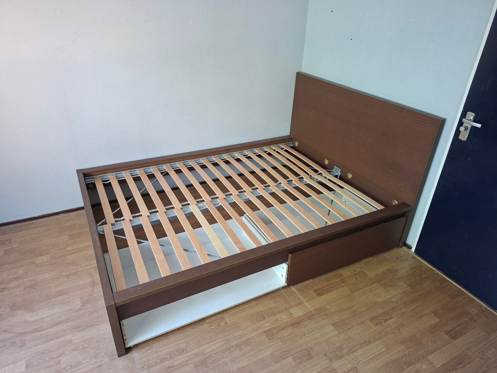 Ikea bed, Ophalen, Gebruikt, Wit, Tweepersoons