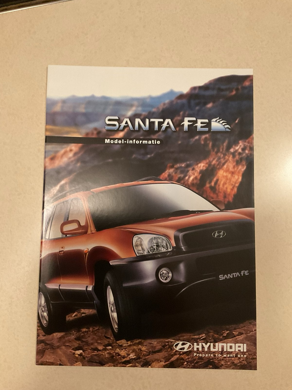 Hyundai Santa Fe Model-informatie Brochure - Nieuwstaat, Ophalen of Verzenden, Nieuw, Overige merken