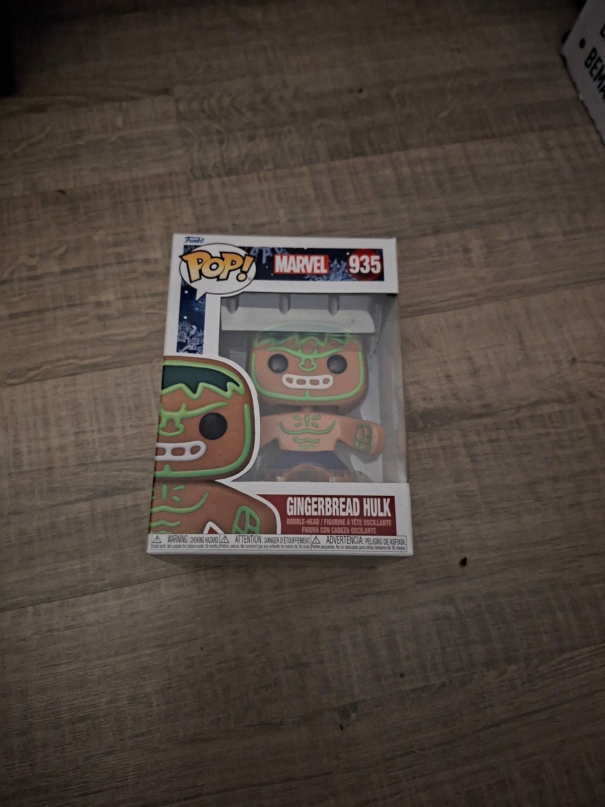 Funko Pop! Marvel 935 Gingerbread Hulk, Ophalen of Verzenden, Zo goed als nieuw