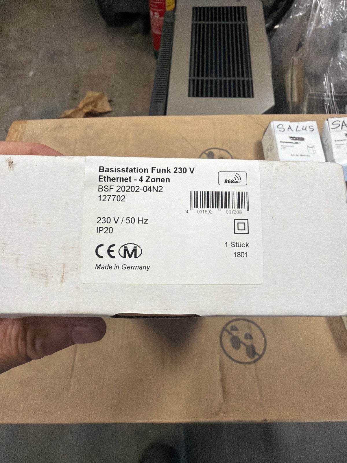 Salus Basissstation Funk 230 V Ethernet - 4 Zonen, Ophalen of Verzenden, Nieuw, Minder dan 200 watt, Thermostaat