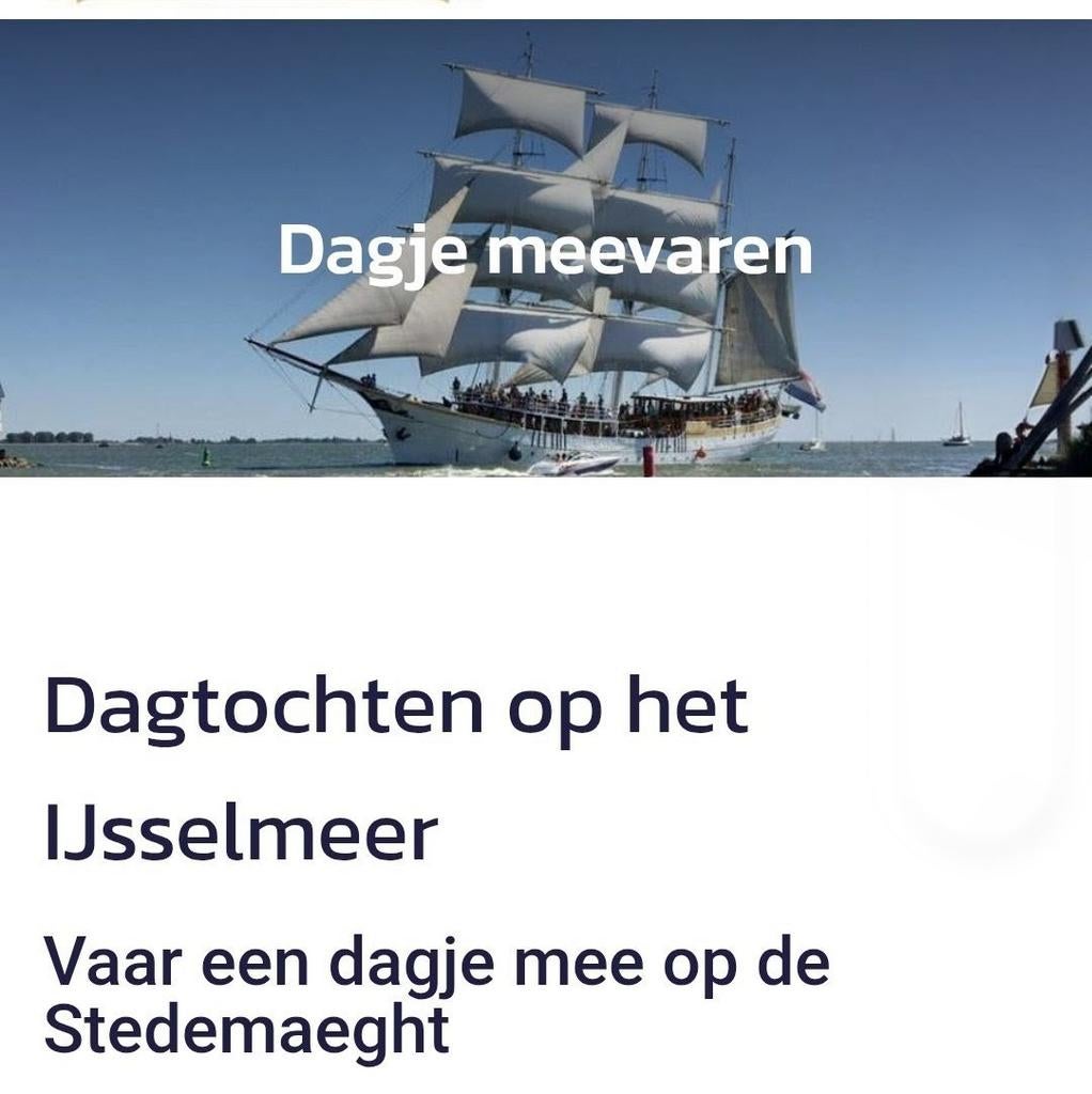 2x ticket IJsselmeer varen Bataviahaven naar Enkhuizen, Twee personen, Ticket of Toegangskaart