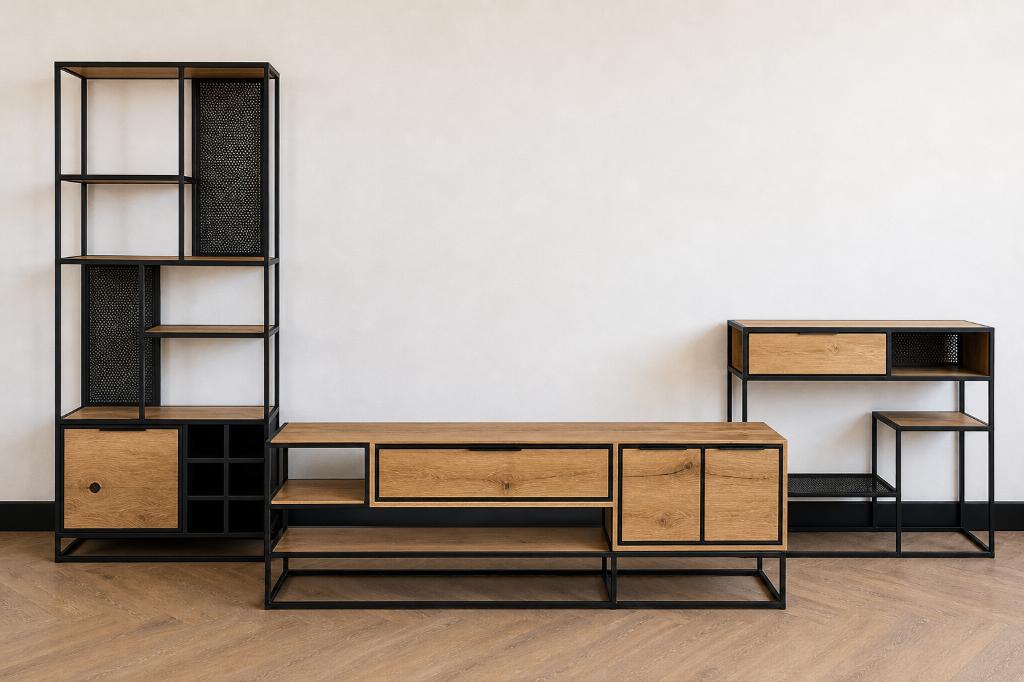 Henders & Hazel City Meubelset – TV Meubel + Kast + Dressoir, Ophalen