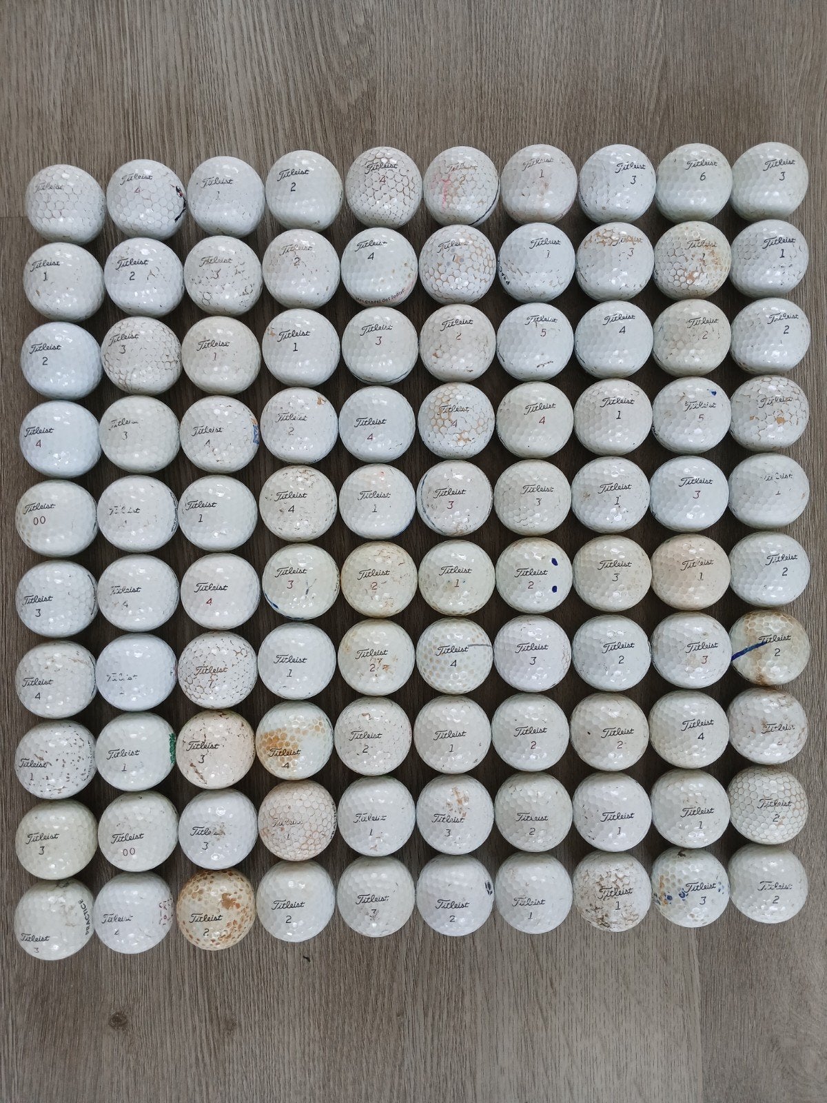 100 Titleist ProV1(x) 1A kwaliteit, Ophalen of Verzenden, Zo goed als nieuw, Bal(len)