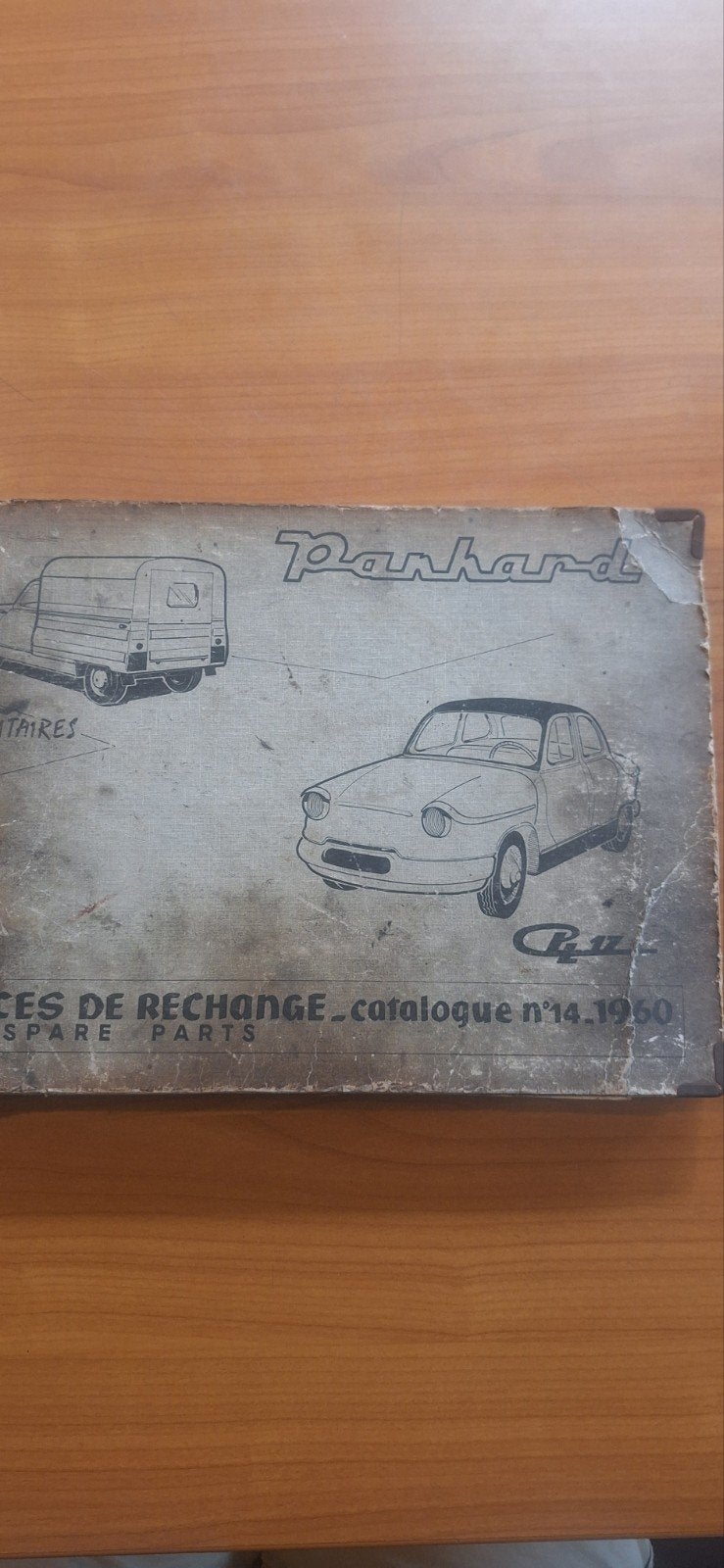 Panhard PL17 Onderdelencatalogus 1960 - Zeldzaam!, Ophalen of Verzenden