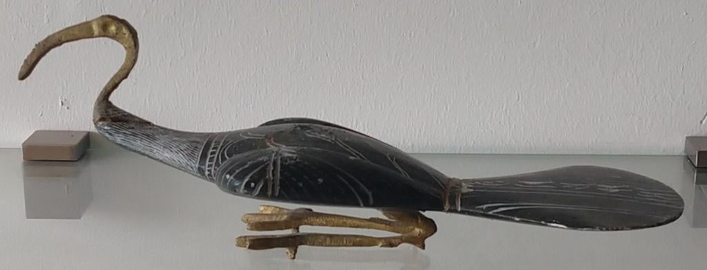 sculptuur IBIS vogel Egyptisch antiek, volgnr 65, Antiek en Kunst, Natuurlijk materiaal, Ophalen of Verzenden, Handgemaakt, 20 - 50 cm