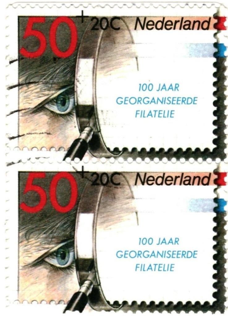 40598 Woudenberg De Heigraaf  zegel georg filatelie 100 jaar, Ophalen of Verzenden, 1980 tot heden, Gelopen, Utrecht