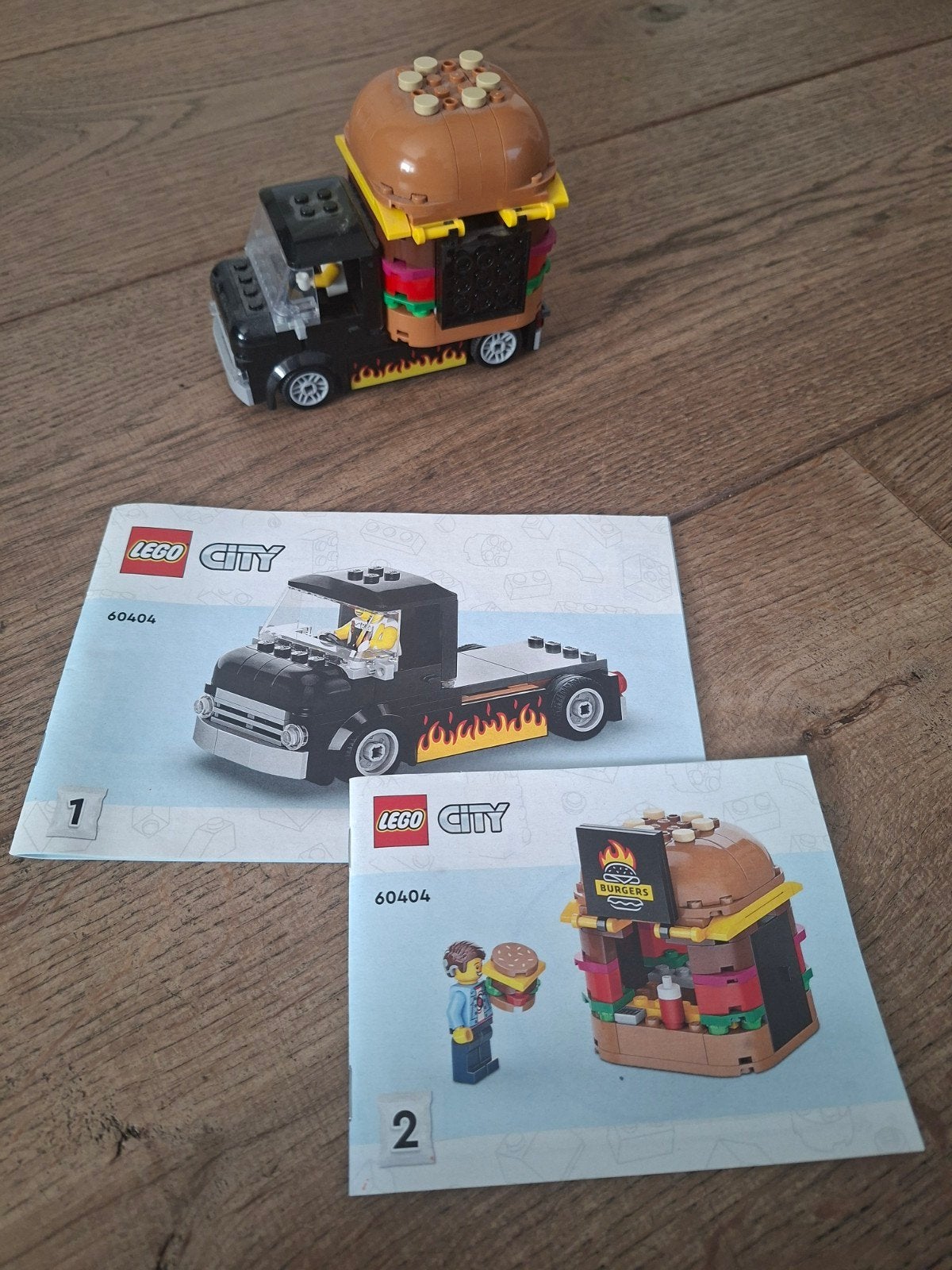LEGO City 60404 Hamburger Foodtruck met minifiguren, Ophalen of Verzenden, Zo goed als nieuw