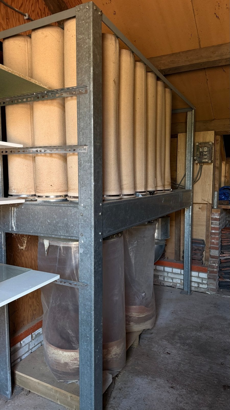 Afzuiginstallatie voor hout op krachtstroom, Doe-het-zelf en Verbouw, Ventilatie en Afzuiging, Ophalen of Verzenden