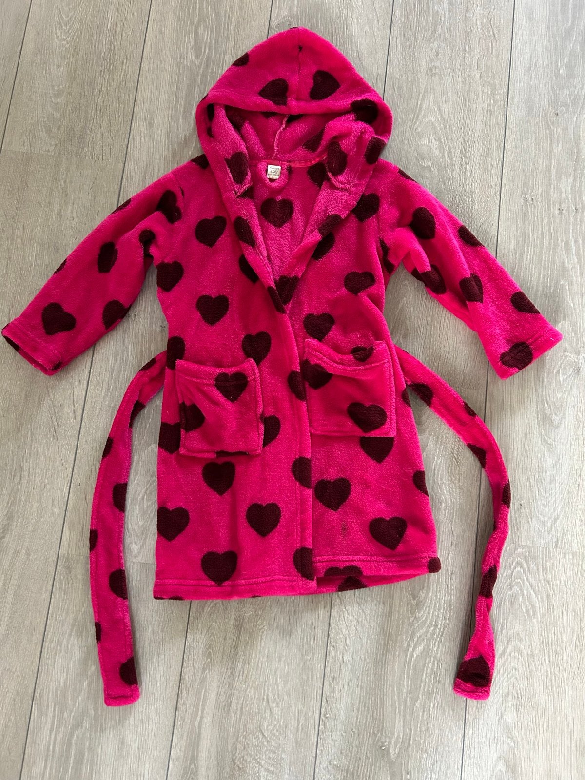Europe Kids Badjas Roze met Hartjes Maat 110/116, Ophalen of Verzenden, Gebruikt, Meisje