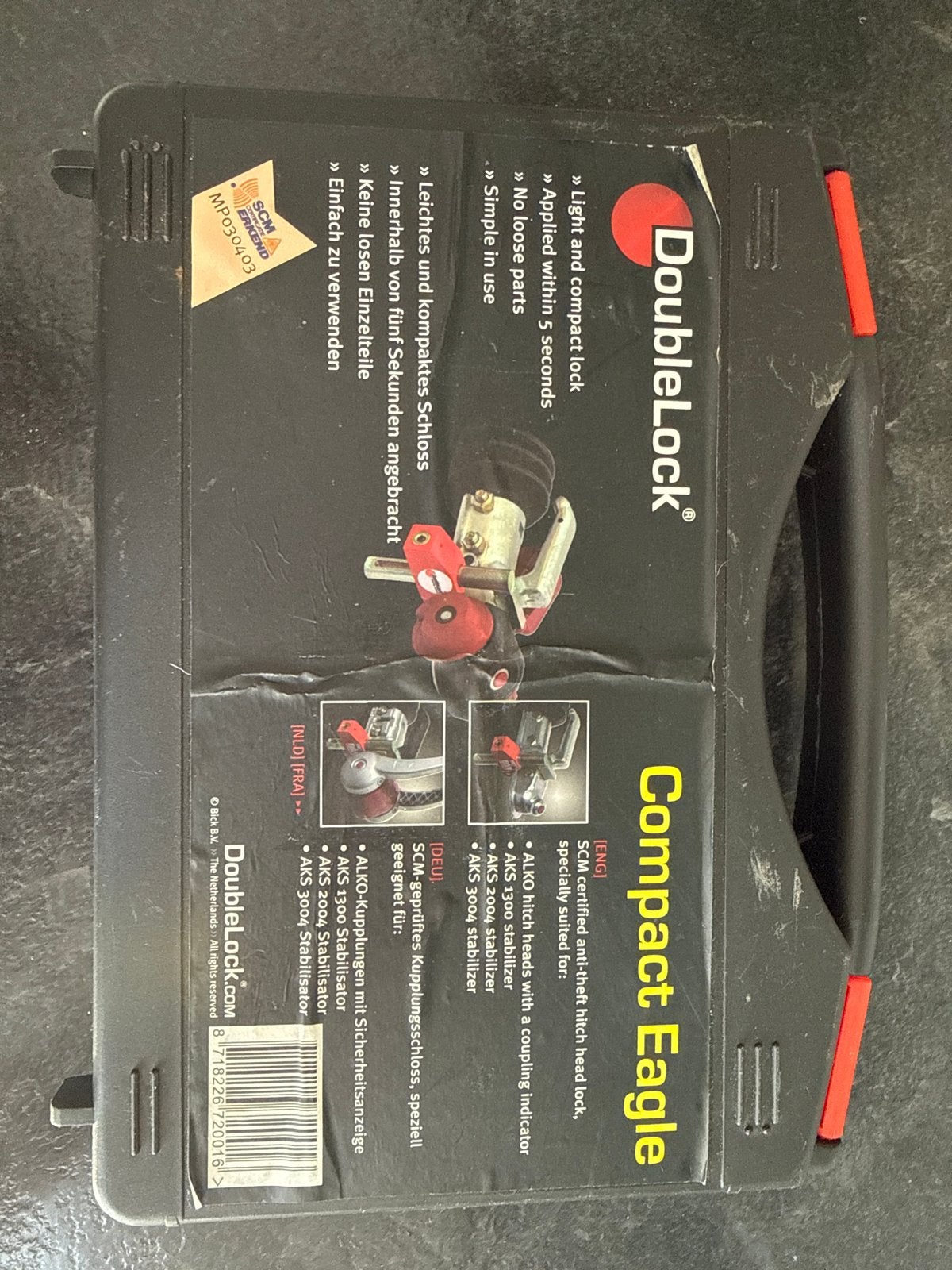 DoubleLock Compact Eagle SCM goedgekeurd disselslot, Ophalen of Verzenden, Gebruikt