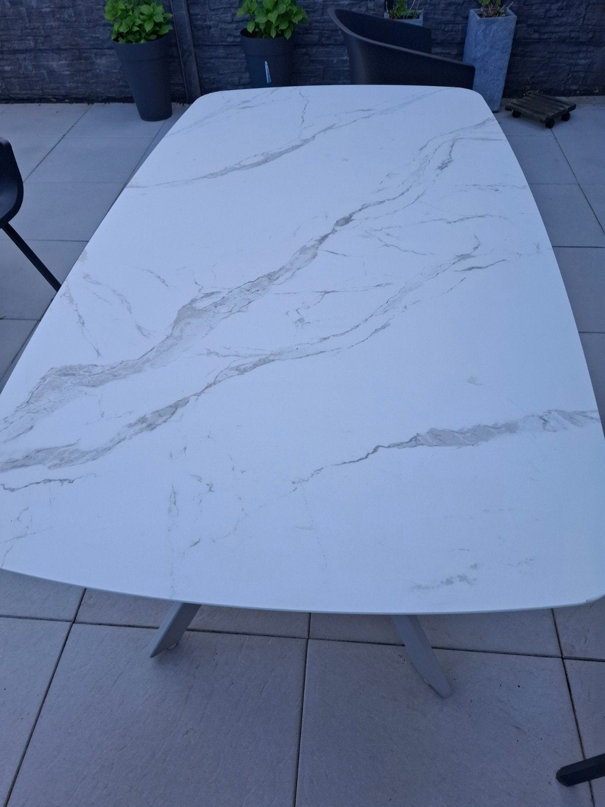 Nog erg mooie tuintafel., Tuin en Terras, Ophalen, Zo goed als nieuw, Rechthoekig
