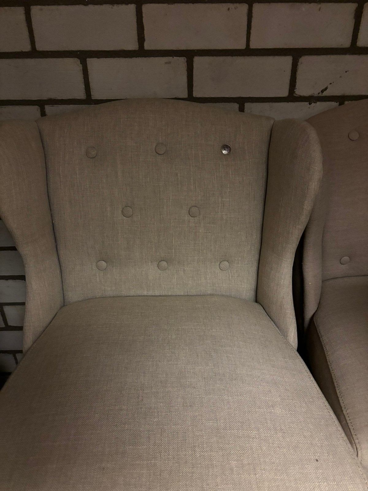 Rivièra maison barkrukken Keith linnen flax 80 cm zithoogte, Ophalen, Tweepersoons, 75 tot 100 cm, Zo goed als nieuw
