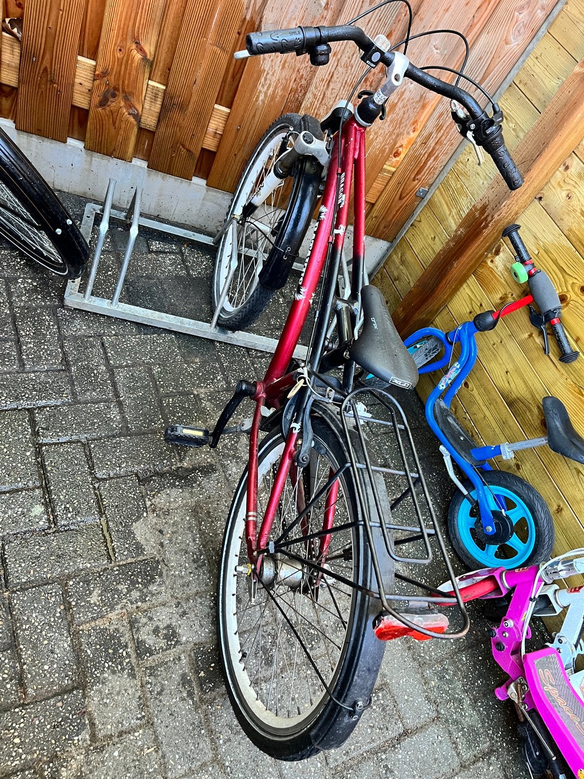 Kinderfiets 24 inch, Ophalen, Velgrem, Handrem, Gebruikt