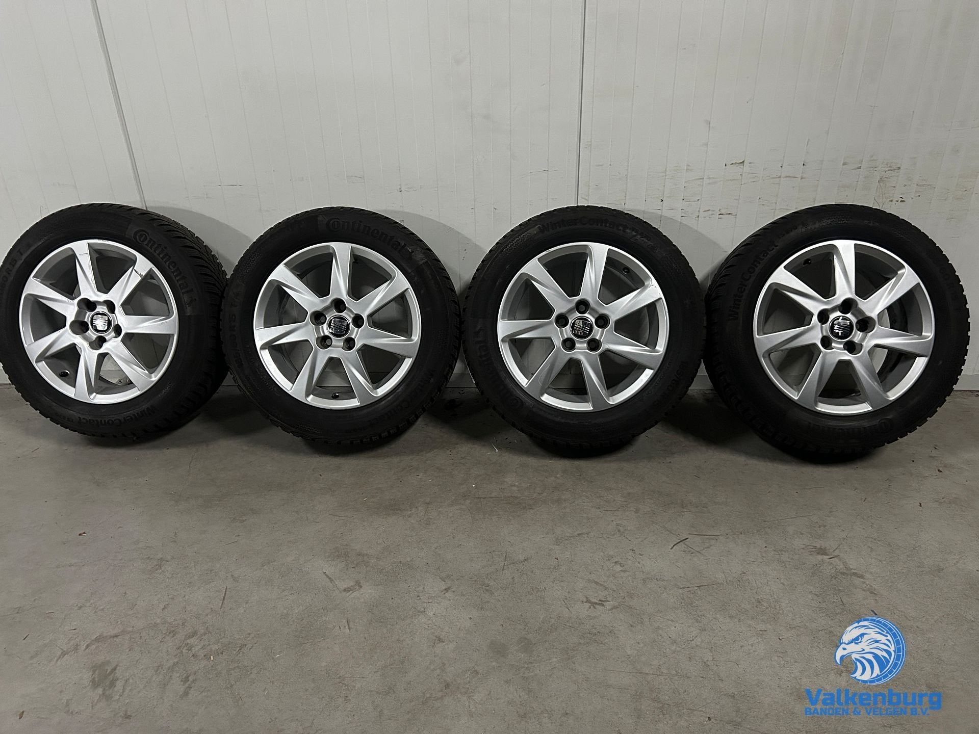 8mm! Originele Seat Ibiza 15 inch velgen 5x100 winterbanden, Auto-onderdelen, Banden en Velgen, Gebruikt, 15 inch, -, -