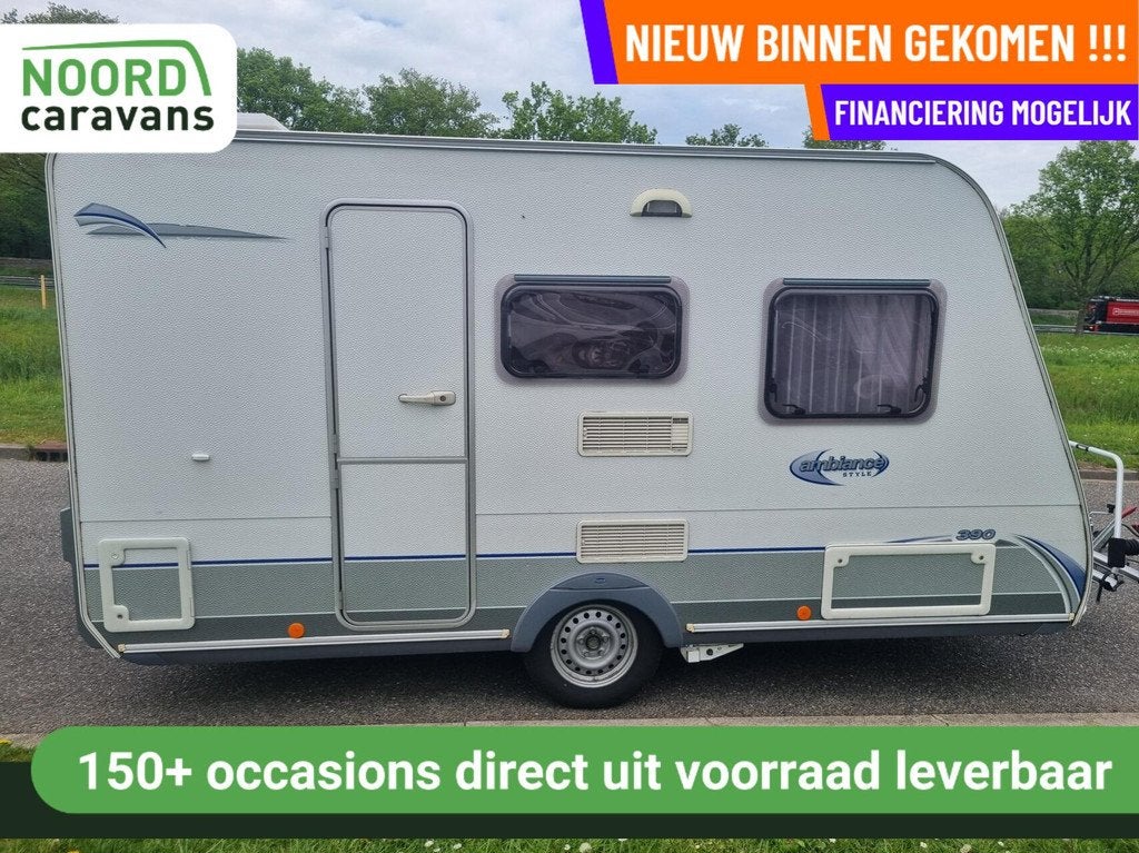 CARAVELAIR AMBIANCE STYLE 390 VOORTENT+ZAKLUIFEL+LICHTGEWICH, Bedrijf, 750 - 1000 kg, 5 tot 6 meter, Mover