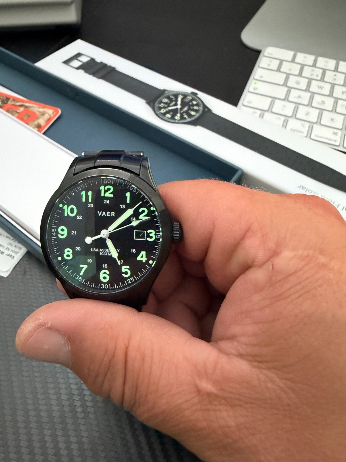 Vaer C5 Tactical Field Solar horloge - Zo goed als nieuw, Sieraden, Tassen en Uiterlijk, Horloges | Heren, Overige merken, Gebruikt