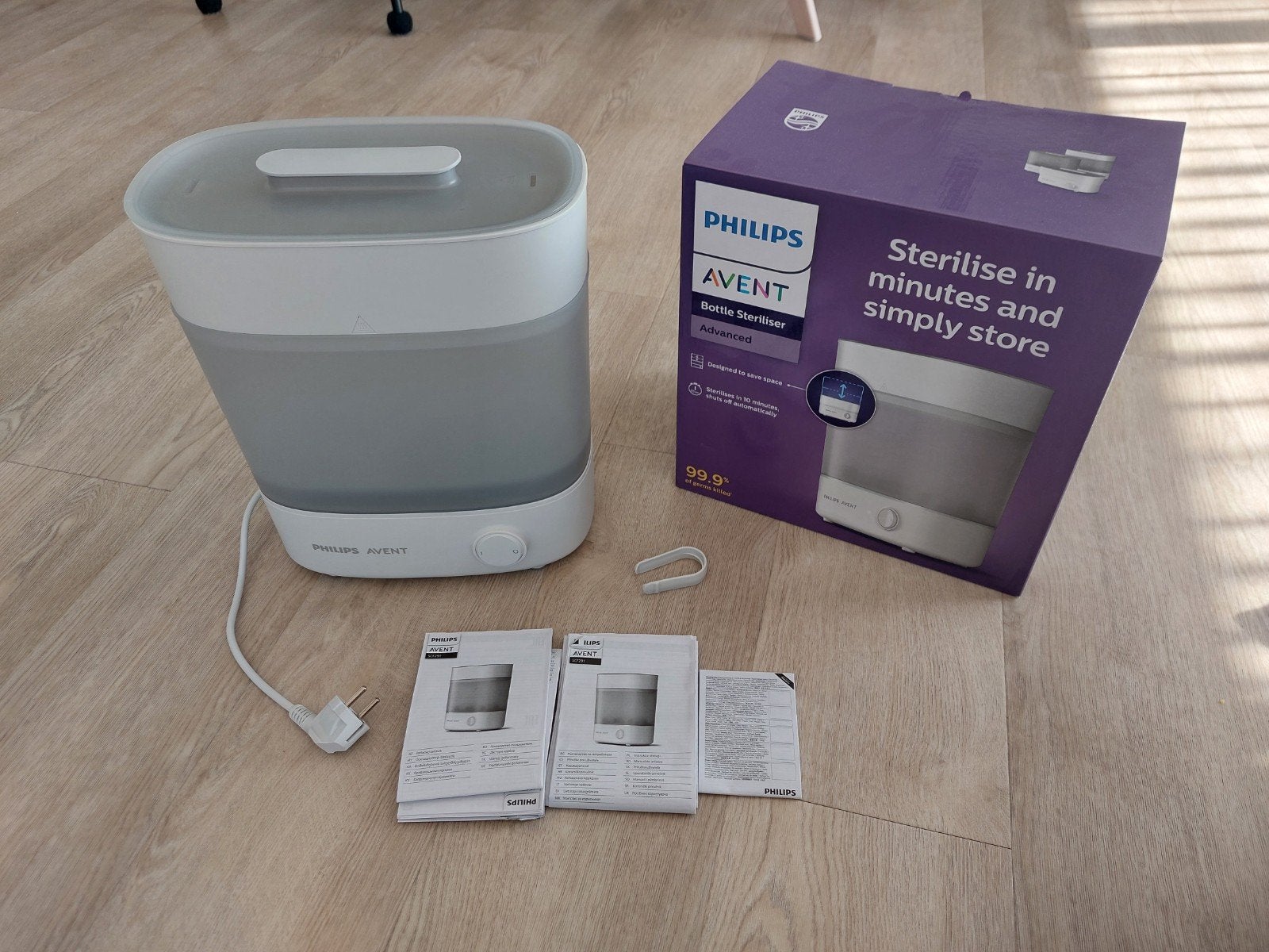 Philips Avent Sterilisator Advanced, Kinderen en Baby's, Sterilisator, Zo goed als nieuw, BPA-vrij, Philips Avent