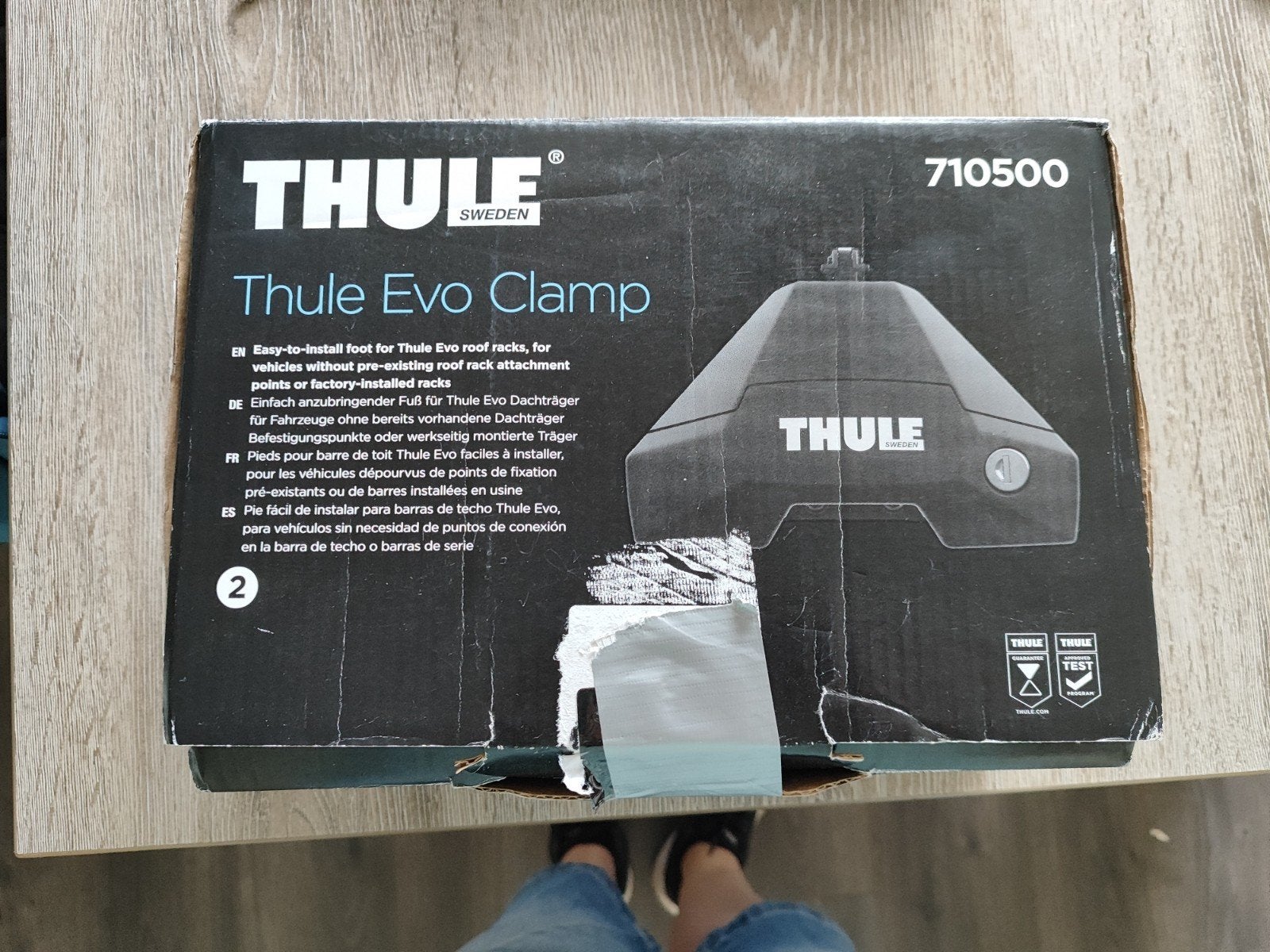 Thule voet evo clamp  7105, Auto diversen, Dakdragers, Ophalen of Verzenden
