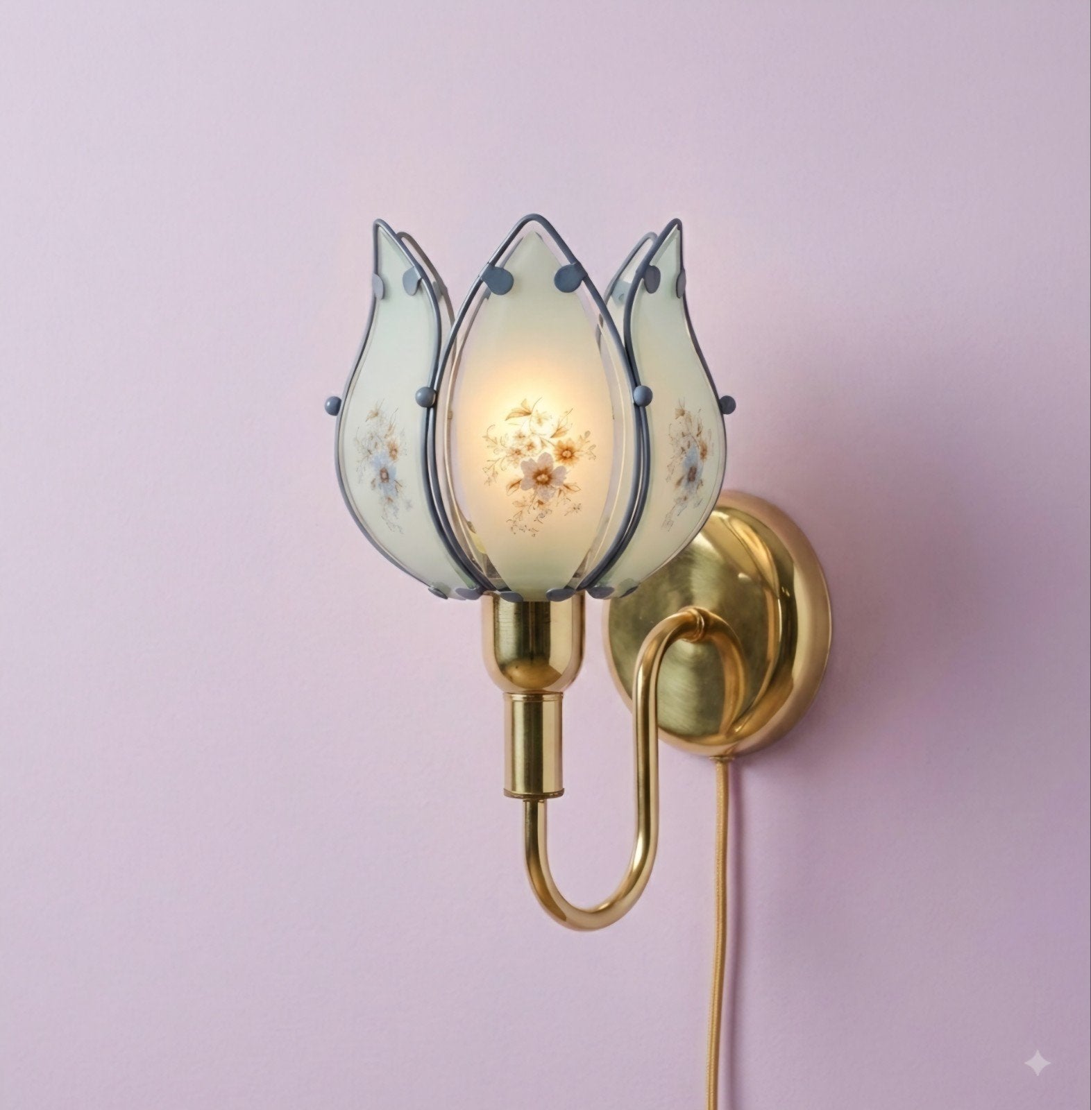 Vintage Lotus lamp, Ophalen of Verzenden