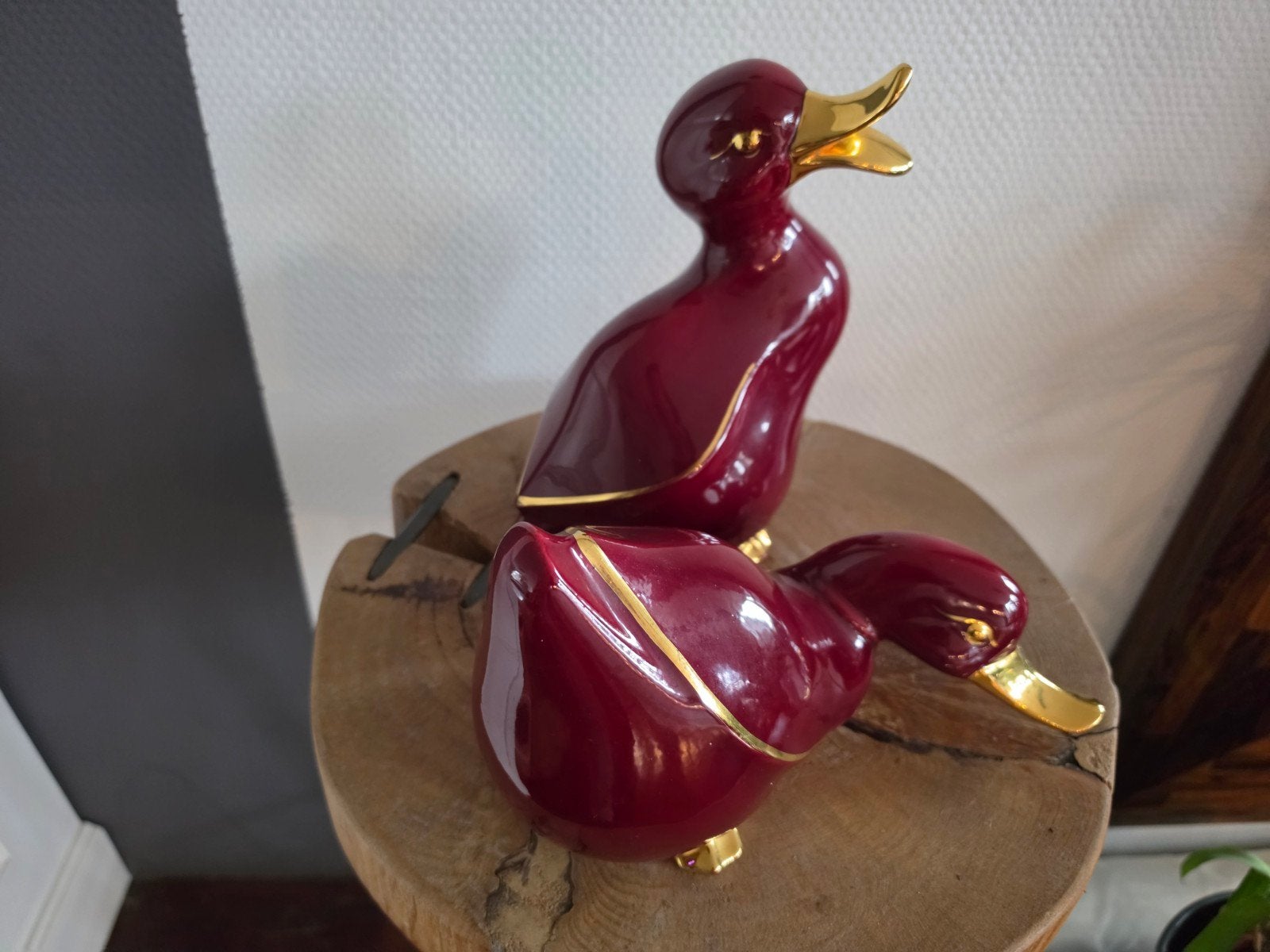 vintage eenden ( Italy) met goud vergulde details, Ophalen
