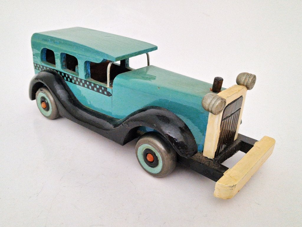 modelauto hout vintage oldtimer, Verzenden