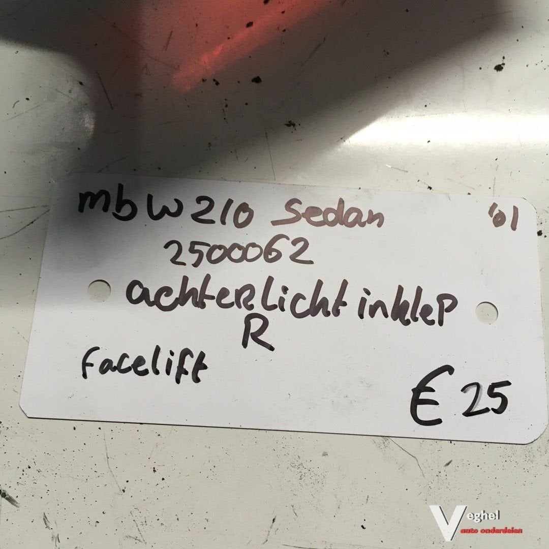 Mercedes W210 2001 Wagennr 2500062 Achterlicht in klep Links, Auto-onderdelen, Verlichting, Gebruikt, -, -, Ophalen of Verzenden