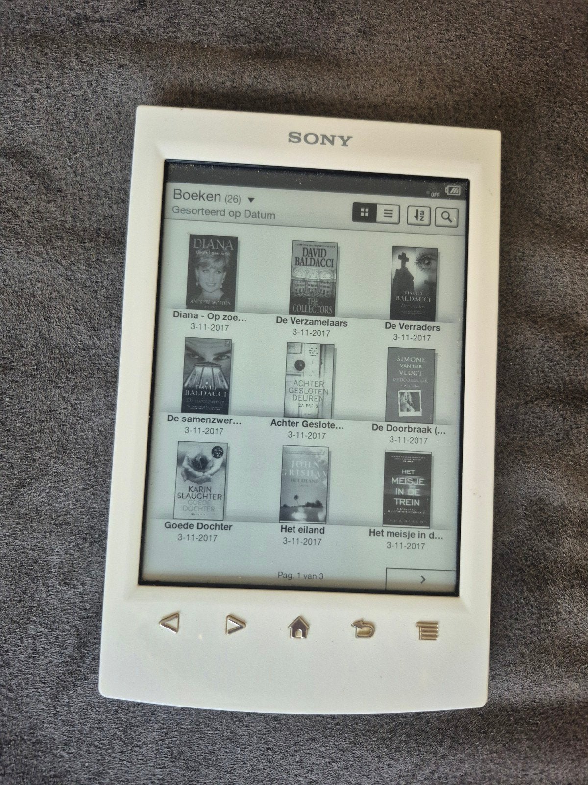 Sony Reader PRS-T2 E-reader - Wit, Computers en Software, E-readers, Gebruikt, 7 inch, 4 GB of minder, Touchscreen, Uitbreidbaar geheugen