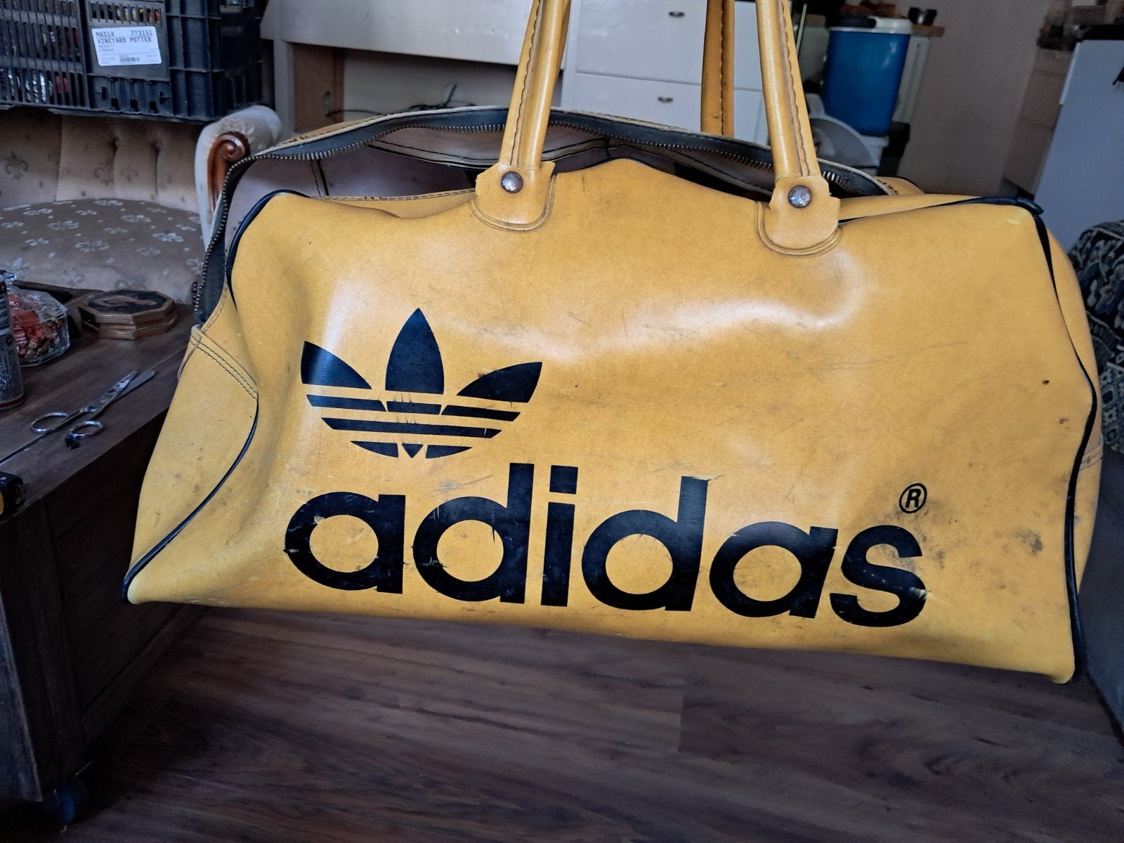 Vintage Adidas tas uit de jaren '70 - Made in Yugoslavia, Ophalen of Verzenden, Gebruikt