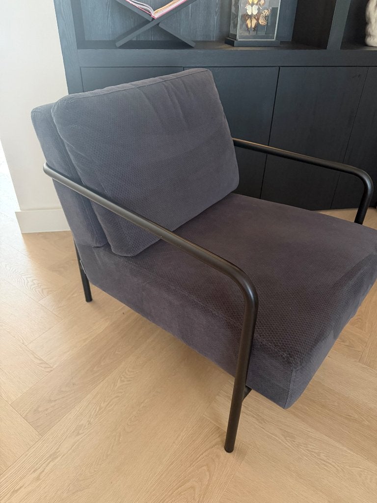 Fauteuil Zuiver X Bang, Huis en Inrichting, Fauteuils, Gebruikt, Stof, 50 tot 75 cm, 75 tot 100 cm, Ophalen