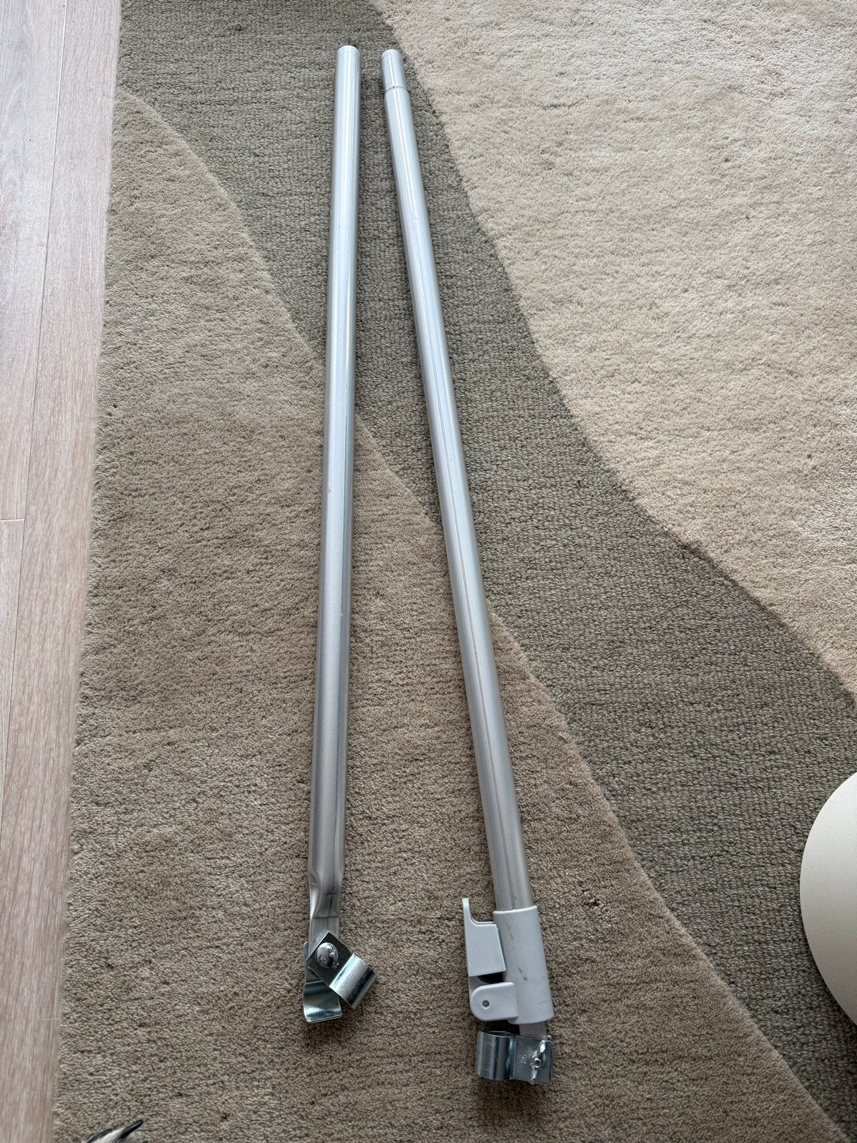 Aluminium verandastang - 260 cm, Ophalen, Gebruikt