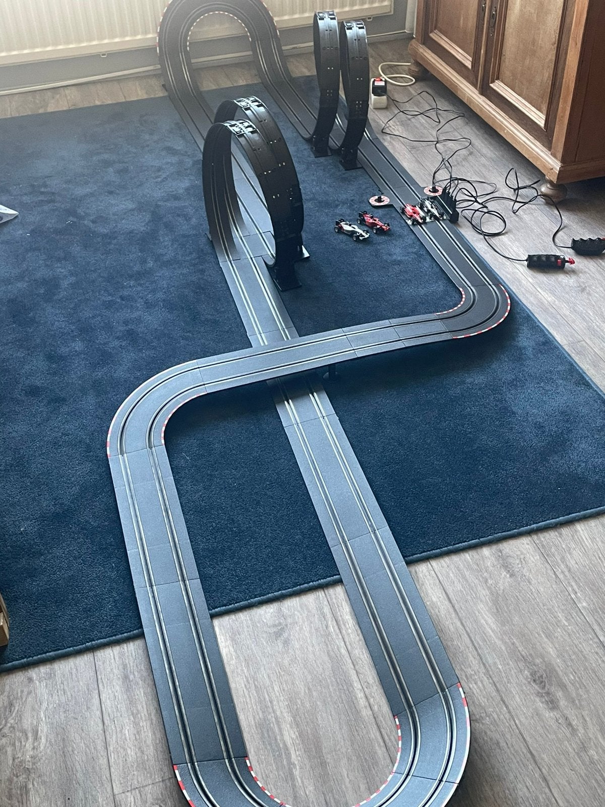 Carrera GO Turbo Champions 9,5 mtr 4 auto’s, Ophalen, Gebruikt, Elektrisch, Carrera