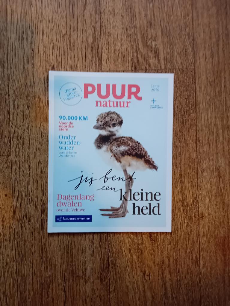 PUUR Natuur - Lente 2016, Ophalen of Verzenden, 1980 tot heden, Nederland, Tijdschrift